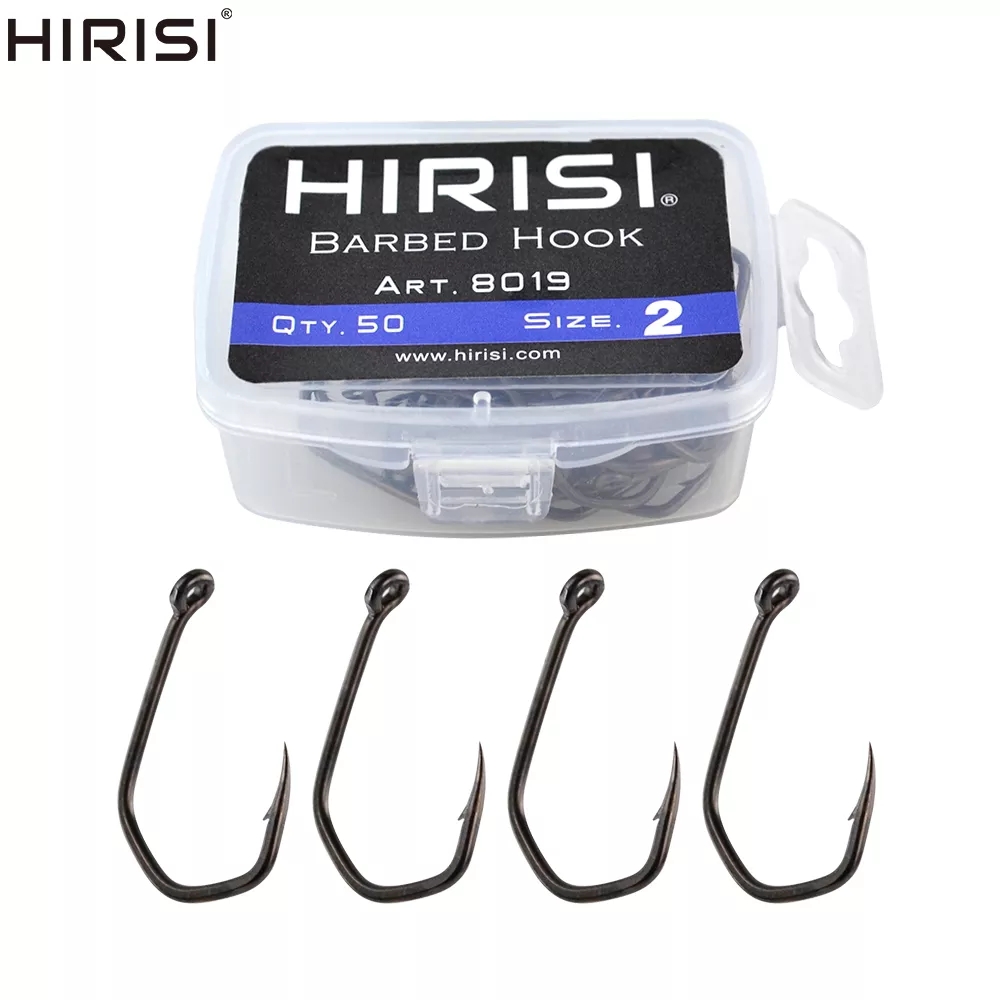 Fishing Hook Offset - 50pcs Carp Fishing Hooks Barbed Pinpoint