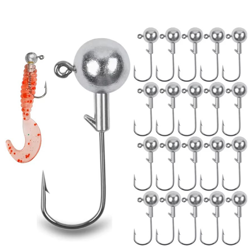 5/10pcs Big Head Hook 2.5g 3.5 - огляд і ціна Fishing Hook Weedless