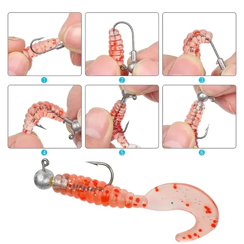 5/10pcs Big Head Hook 2.5g 3.5 - огляд і ціна Fishing Hook Weedless