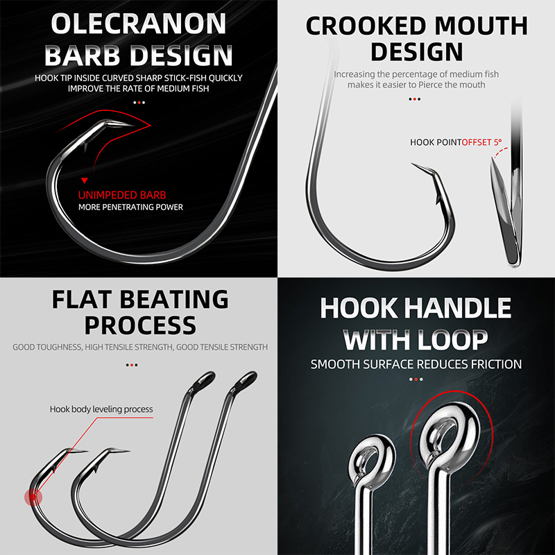 ShareShark 50pcs/box 7384 High - огляд і ціна Fishing Hook Circle