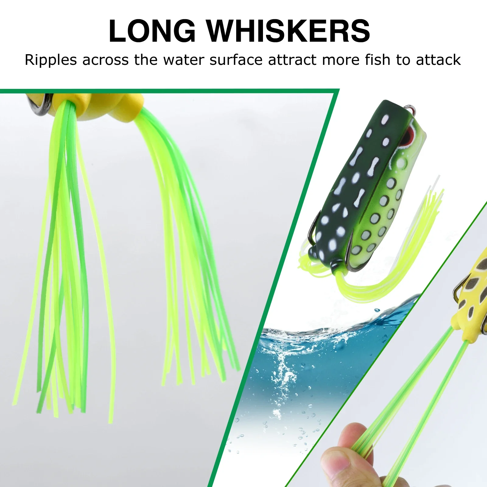 Goture Soft PVC Popper Frog Fi - огляд і ціна Fishing Hook Weedless