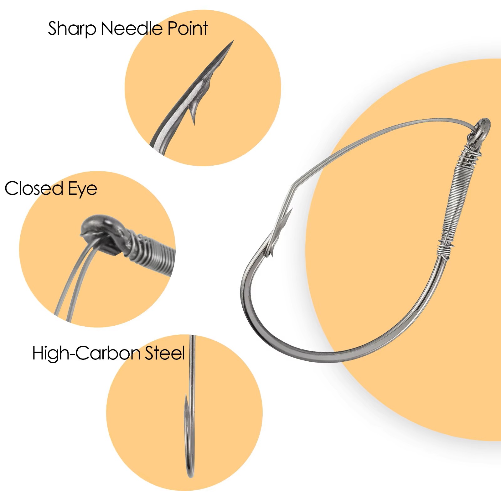 FishTrip Weedless Wacky Rig Ho - огляд і ціна Fishing Hook Weedless