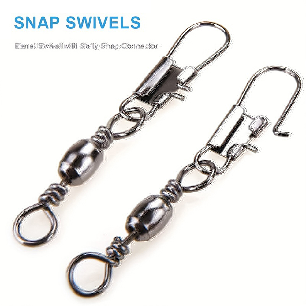100Pcs/Lot 4#6#8#10#12# Swivel - огляд і ціна Fishing Hook Stainless Steel