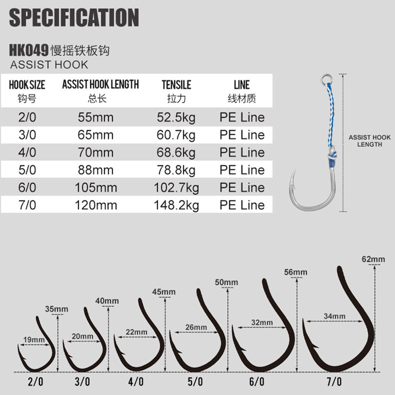 2pcs/bag High Carbon Steel Slo - огляд і ціна Fishing Hook Offset