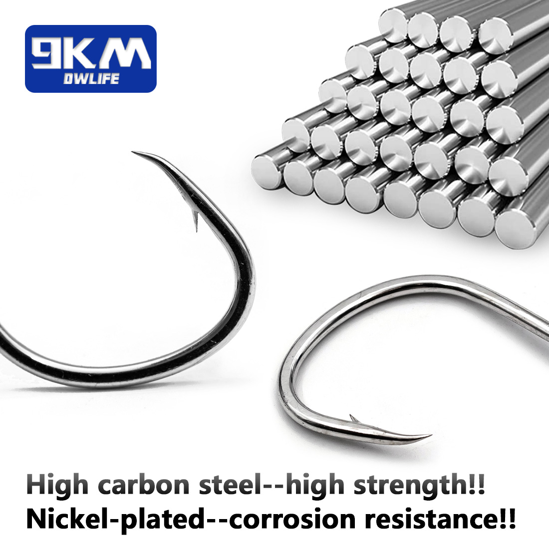 9KM Fishing Hooks Saltwater Li - огляд і ціна Fishing Hook Offset