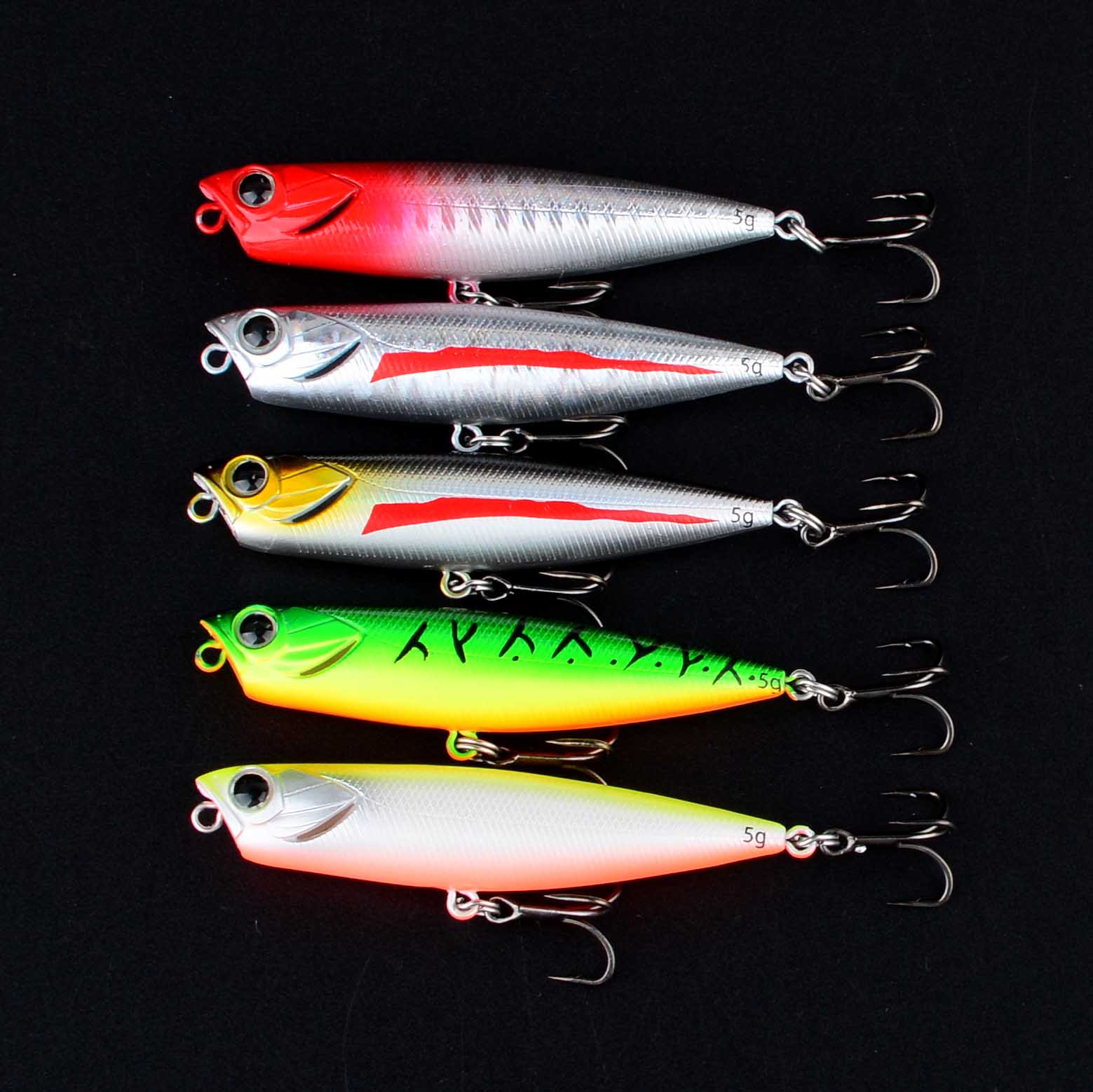 1pc 5g 10g 14g Topwater Popper - огляд і ціна Fishing Hook Treble